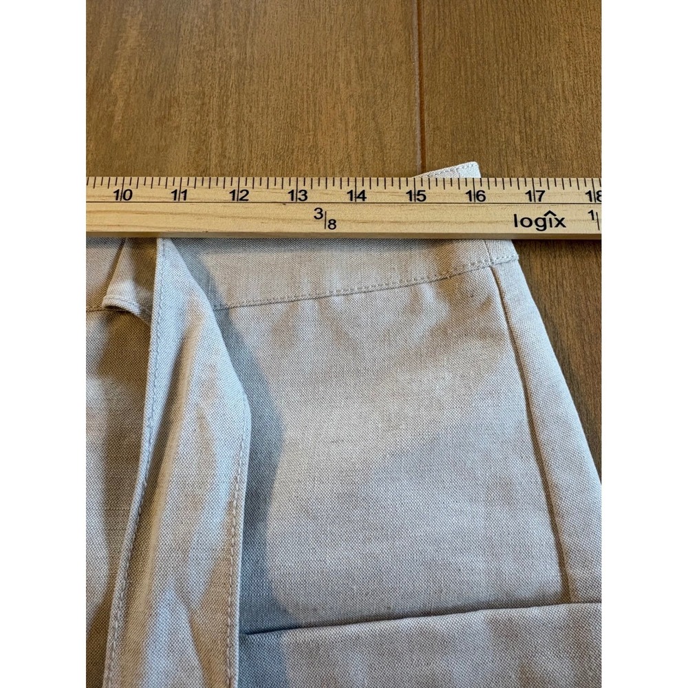 J.Crew Mini Skirt Women 8 Beige Cotton Linen Button Front Cargo Utility Earthy - Picture 8 of 10